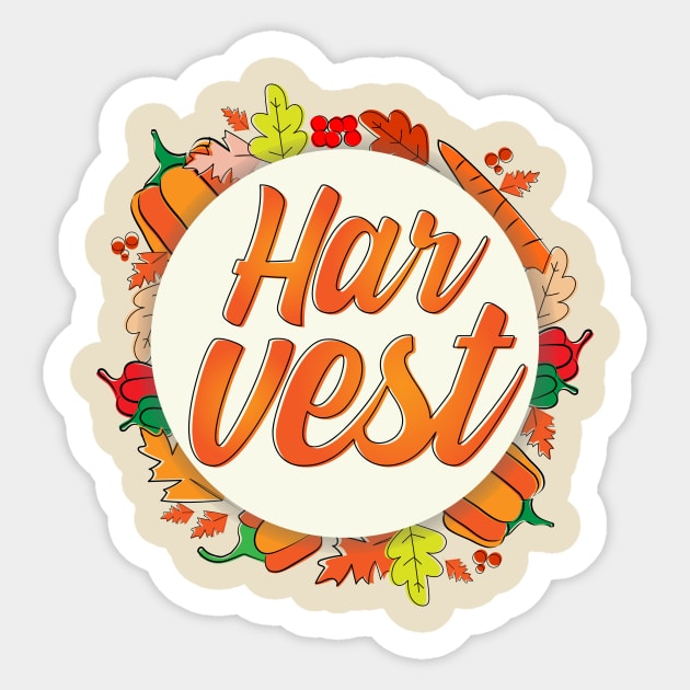 Harvest Sticker by HarlinDesign